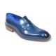 Emilio Franco "Mirko" Blue Genuine Italian Calf Leather Loafers.